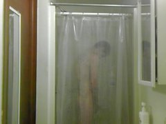 Me taking a shower