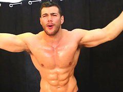 massive shredded muscle god has straight guy suck cock