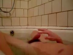 Jerking Off in a Hot Bath