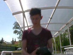 young cute boy - outdoor webcam