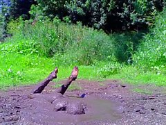 Diving in Mud pit