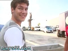 Ejaculation in public huge gay Truck Stop Fuck