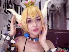 Purple bi-atch anal rosy pucker Teen whore Bowsette