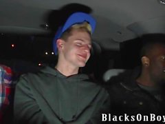 Sam Tyson Handles Two Black Cocks