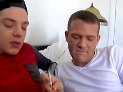 Chainsmoker Brandon Wilde sucks dick before rimming