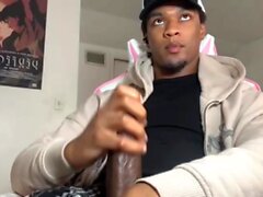 Big cock slamming for this horny black gay guy