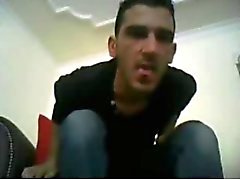 Straight guys feet on webcam #57