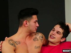 Hot gay oral sex and facial