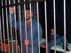 Jake Marshall fucks inmate Sean Harding in the cell