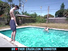 BrotherCrush - Skinny Twink Loves Getting His Throat Fucked
