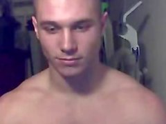 a cute str8 guy with big dick on cam./