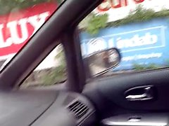 Flashing dick mature woman in car.