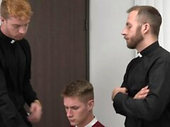 YesFather - Naughty Mormon Boy Banged By Two Priests