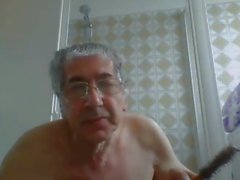 grandpa stroke on webcam