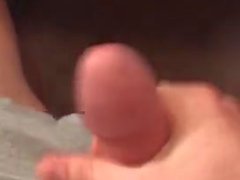 Solo male jerking off with Cumshot pov