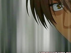 Anime gay having anal tearing cock juice fuck