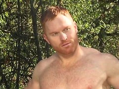 Muscle gay rimjob with cumshot