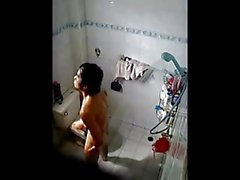 Boy in bath room