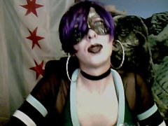 Emo Cheerleader Cam Show by vikkiCD16