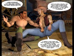 HOW WEST WAS HUNG 3D Gay Cowboys Cartoon Anime Comics Hentai