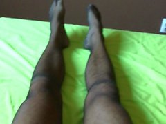 Trying new pair of Stockings