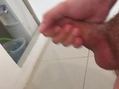 Fap and cum in the other bathroom at the office