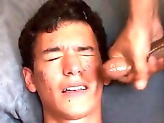 Gay cock Latin Teen Twink Sucks Cock for Cash