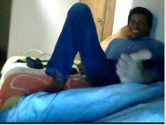 Straight guys feet on webcam #6