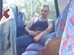 Skinhead Teasing on a Bus.