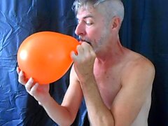 Balloon play with horny gay DILF Richard Lennox