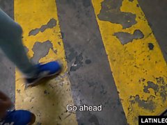 LatinLeche - Latino Gets Fucked in Parking lot