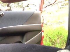 Public Cumshot After Some Car Play