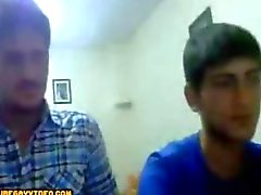3 ARAB guys on webcam jerking it off