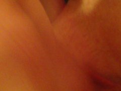 Closeup of me, cumming with pink dildo in my ass