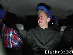 Sam Tyson Handles Two Black Cocks