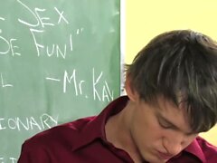 Gay teacher Andy Kay seduced his cute student Maddox Johnson