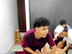Cute latin gay twinks sizzling hot bareback anal assault