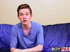 Adorable twink guy Nico Michaelson gets horny and wanks it