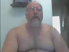 Hairy Naked Dad on Webcam