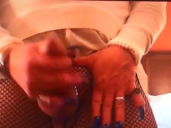 CdTina blue nails