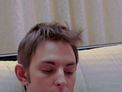 Twink strokes phat cock on cam