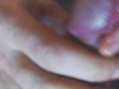 Close-up masturbation with oil, very close
