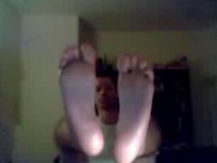 Straight guys feet on webcam #215