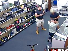 robber becomes a fuck toy in a pawn shop