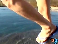 Gay emo Asher Christiansen foot fetish masturbation