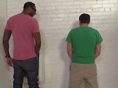 Aiden Parker Fucks A Black Guy In A Restroom