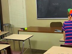 School twinks Elijah White and Dustin Cooper anal fuck hard