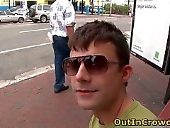 Gay Twink Sucks on the Street