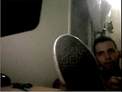 Straight guys feet on webcam #521