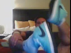 Straight guys feet on webcam #306